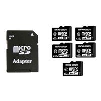 Micro Heart 32GB Class 10/U1 microSDHC Flash Reminiscence Card Bundle with Adapter (5-Pack)