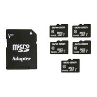 Micro Heart 64GB microSDXC Class 10/U1 Reminiscence Card with Adapter